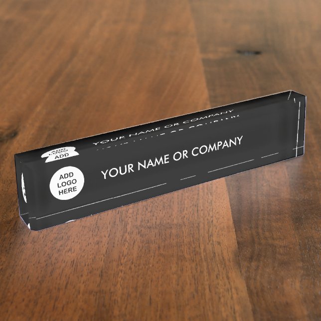 Custom Desk Nameplate (Side)
