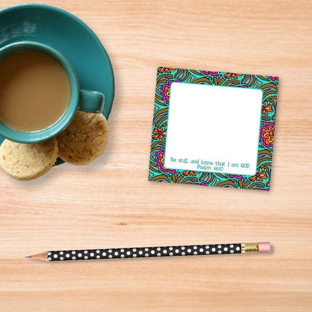 Custom Desk Stationery Floral Art Design Post-it Notes (Creator Uploaded)