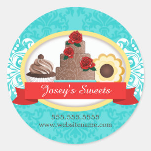 Custom Desserts Bakery Box Seals