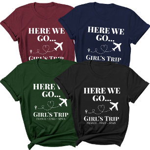 Custom Destination Travel Family Girls Trip Vacay T-Shirt