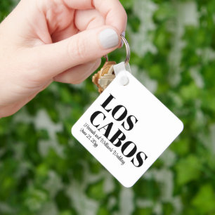 Custom Destination Wedding Welcome to Los Cabos Key Ring