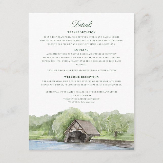 Custom Details Enclosure Card (Front)