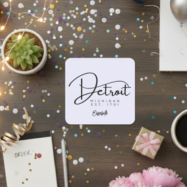 Custom Detroit Lavender Sticker (Custom Detroit Lavender Sticker)