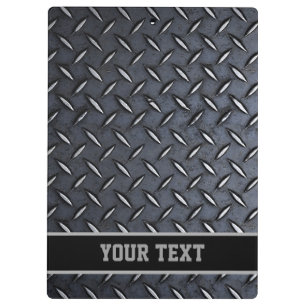 Custom Diamond Plate design Clipboard