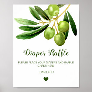 Custom Diaper Raffle, Cards, Gifts and Favour Poster