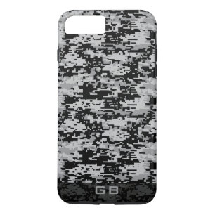 Custom Didgital Camo Monogram iPhone 8 Plus/7 Plus Case