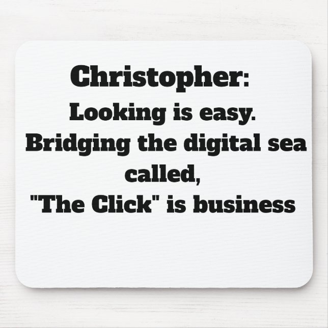 Custom Digital Marketing Mousepad | Entrepreneur D (Front)