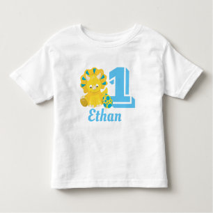 Custom. Dinosaur. Boy's 1st Birthday. Toddler T-Shirt