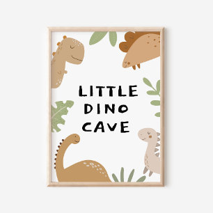 Custom dinosaur door sign for kid's bedroom