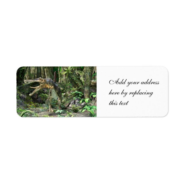 Custom Dinosaur Spinosaurus Return Address Label (Front)