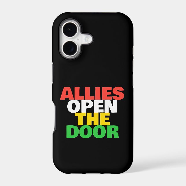 Custom Disability Pride Allies Open The Door Black (Back)