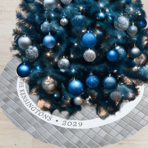 Custom Disco-Themed Christmas Tree Skirt