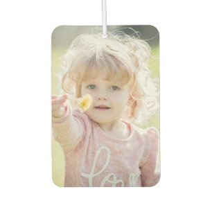 Custom DIY 2 Photo Easy Simple Template Auto Car Air Freshener