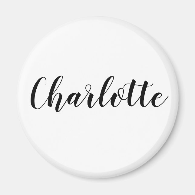 Custom DIY Magnet | Name, Text, Monogram & Colour  (Front)
