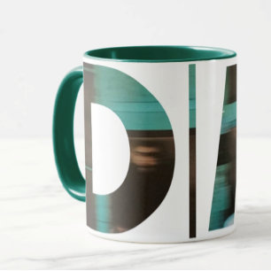 Custom DM: Clipped Blue Image Mug