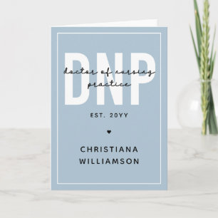Custom DNP Doctor of Nursing Practice Graduation  Card