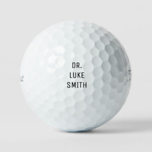 Custom Doctor Name Titleist Pro V1 Golf Balls