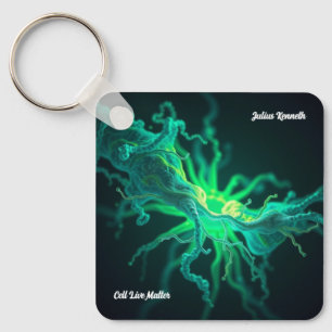 Custom Doctor Nurse Biological Cell Science Art Key Ring