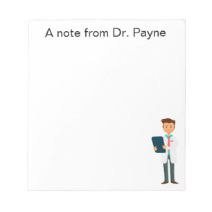 Custom Doctor, Nurse, Dentist Notepad