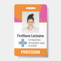 Custom Doctor, Nurse, Health Aide Photo ID