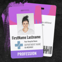 Custom Doctor, Nurse, Health Aide Photo ID