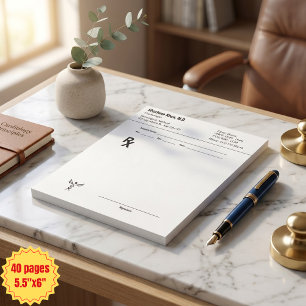 Custom Doctor Prescription RX Pad Editable Medical