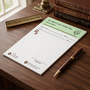 Custom Doctor Prescription RX Pad Editable Medical