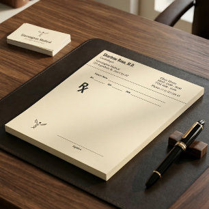 Custom Doctor Prescription RX Pad Editable Medical