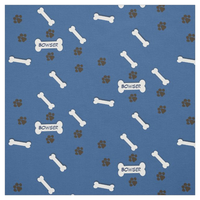 Custom Dog Bone Fabric (Swatch)