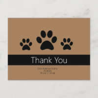 Custom Dog Business Thank You Notes