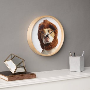 Custom Dog Clock, Personalised Pet Clock