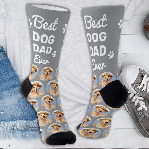 Custom DOG DAD Personalised Fun Novelty Pet Photo Socks