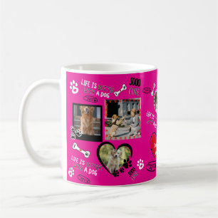 Custom Dog Face Mug, Personalised Dog Photo Coffee Mug