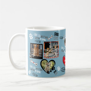 Custom Dog Face Mug, Personalised Dog Photo Coffee Mug