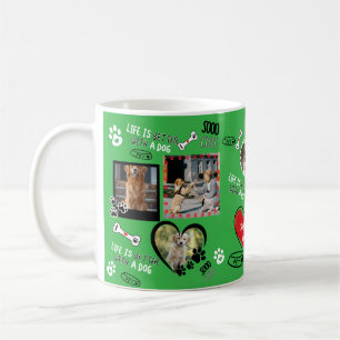 Custom Dog Face Mug, Personalised Dog Photo Coffee Mug