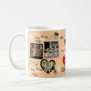Custom Dog Face Mug, Personalised Dog Photo Coffee Mug