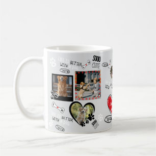 Custom Dog Face Mug, Personalised Dog Photo Coffee Mug