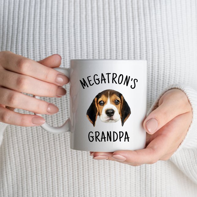 Custom Dog Face Name Pet Photo Dog Mum Pet Lovers Mug (Creator Uploaded)