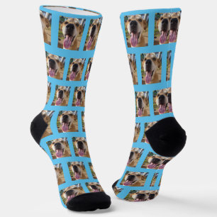 Custom Dog Face Pet Photo Socks