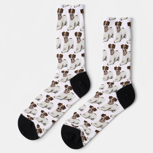 Custom Dog Face Photo Socks with Personalized (Left)