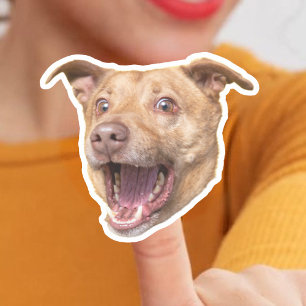 Custom Dog Face Stickers   Dog Mom Gift