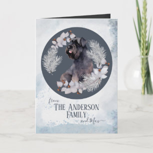Custom Dog Family Christmas  Holiday Card