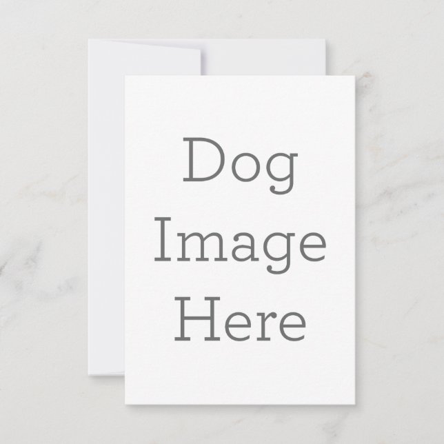 8.9 cm x 12.7 cm Flat Thank You Card (Front)