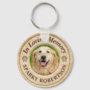 Custom Dog Memorial Keepsake Key Ring