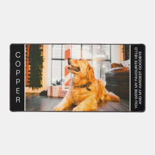Custom Dog Memorial Photo Desk Mat