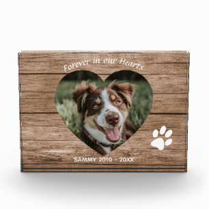 Custom Dog Memorial Rustic Wood & Photo