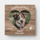 Custom Dog Memorial Rustic Wood & Photo