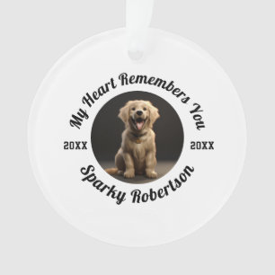 Custom Dog Memory & Remembrance Design Ornament