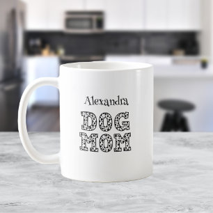 Custom Dog Mum Dalmatian Print Design Coffee Mug