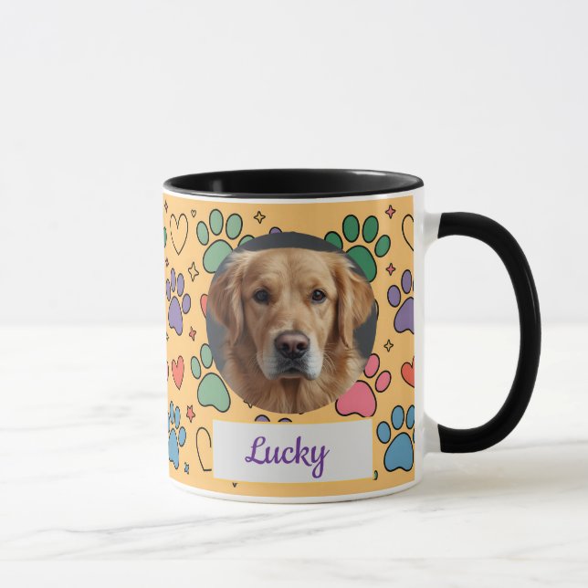 Custom Dog Mum, Dog Dad, Personalise Gift Mug (Right)